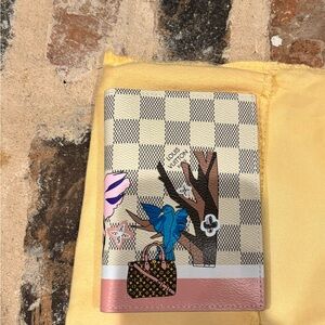 ✨ Brand New Rosalie Passport Wallet - Damier Azur Holiday 2023 Rare Find! 🎉💖